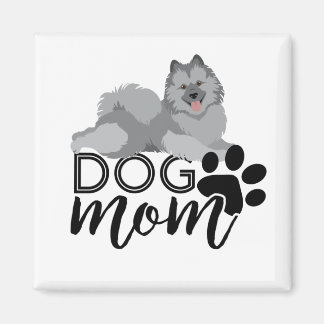 Imã Smiling Keeshond Graphic diz Dog Mãe