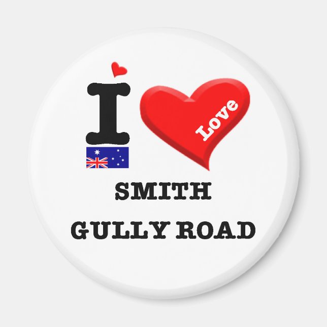 Imã SMITH GULLY ROAD - Eu adoro (Frente)