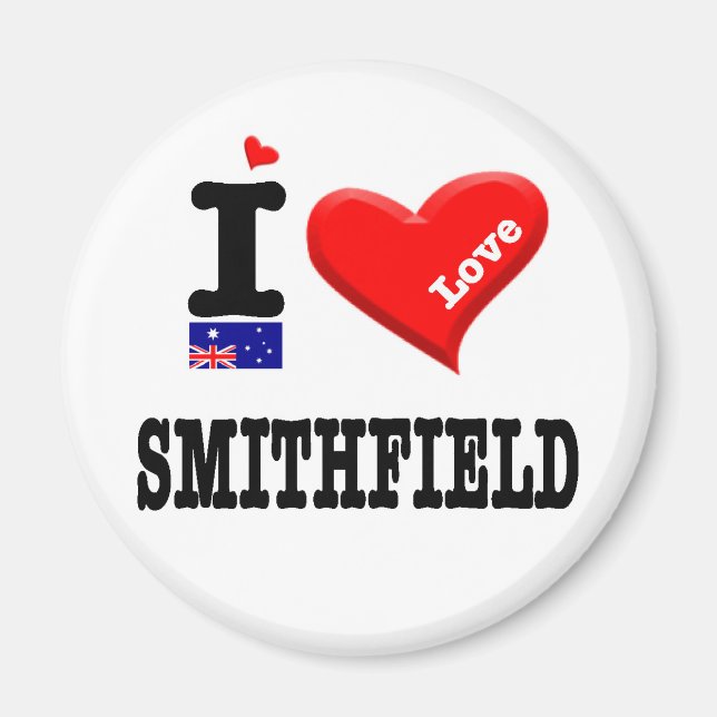 Imã SMITHFIELD - Eu Amo (Frente)