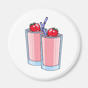 Imã smoothie da morango