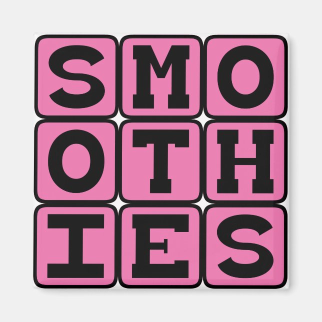 Imã Smoothies, Bebidas Saudáveis de Fruta (Frente)