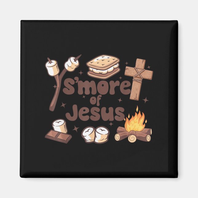 Imã Smore Of Jesus Christian Camper Camng Lover  (Frente)