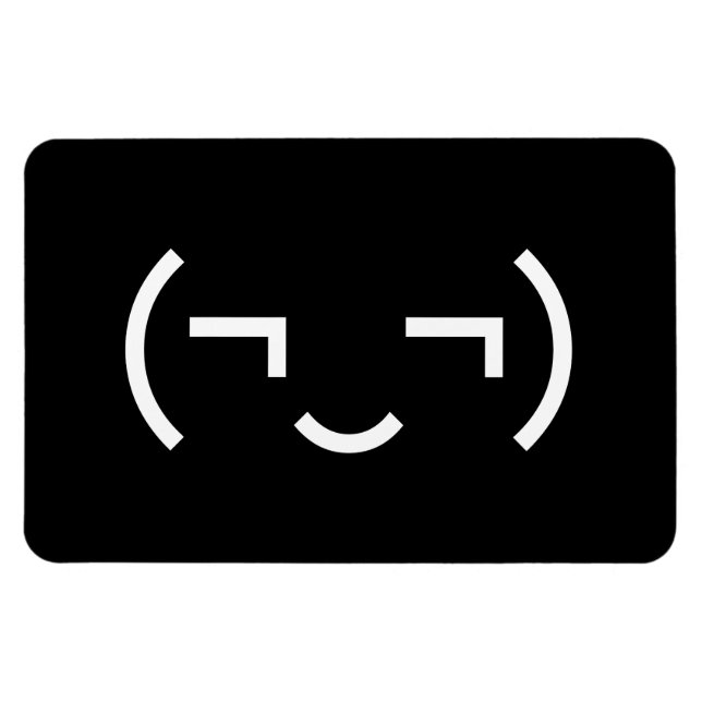 Ímã Smug Emoticon (‿) (Horizontal)
