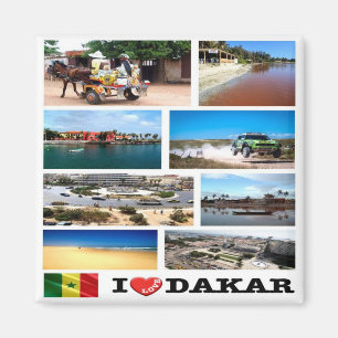 Imã SN - Senegal - Eu Amo - Colagem