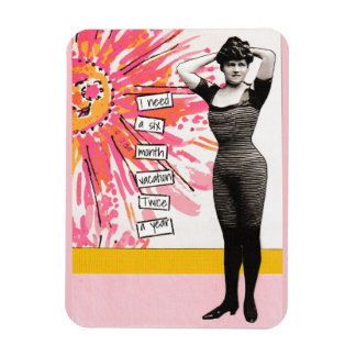 Ímã Snarky Vacation Magnet Seis Meses