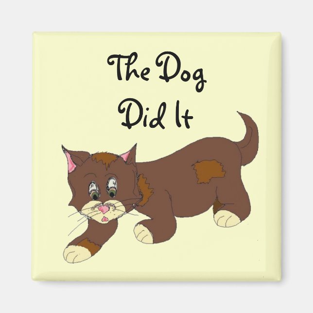 Imã Sneaky Cat (Frente)