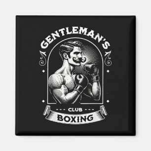 Imã #snirt Clube de Boxe Gentleman Retro Com Caixa Mot