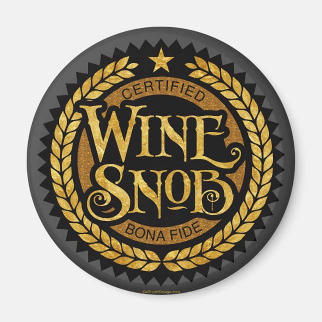 Imã Snob de vinho (Frente)