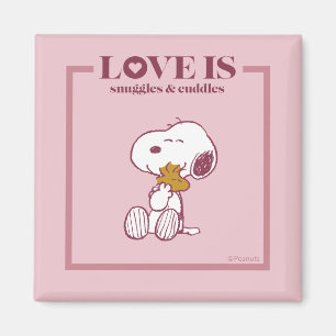 Imã Snoopy & Woodstock - O amor é Snuggles e Cuddles
