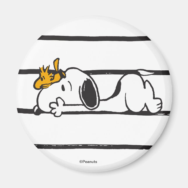 Imã Snoopy & Woodstock | Sorriso Rindo (Frente)