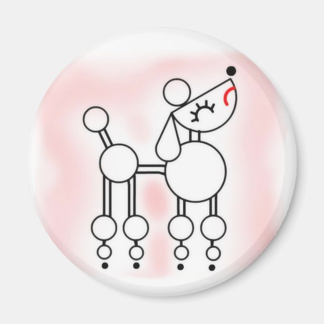 Imã Snooty Poodle Magnet (Frente)