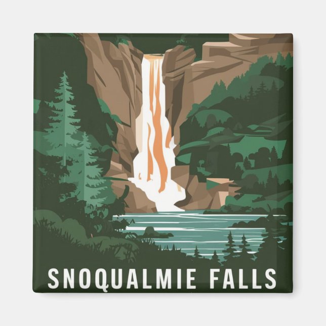 Imã Snoqualmie Falls, WA (Frente)