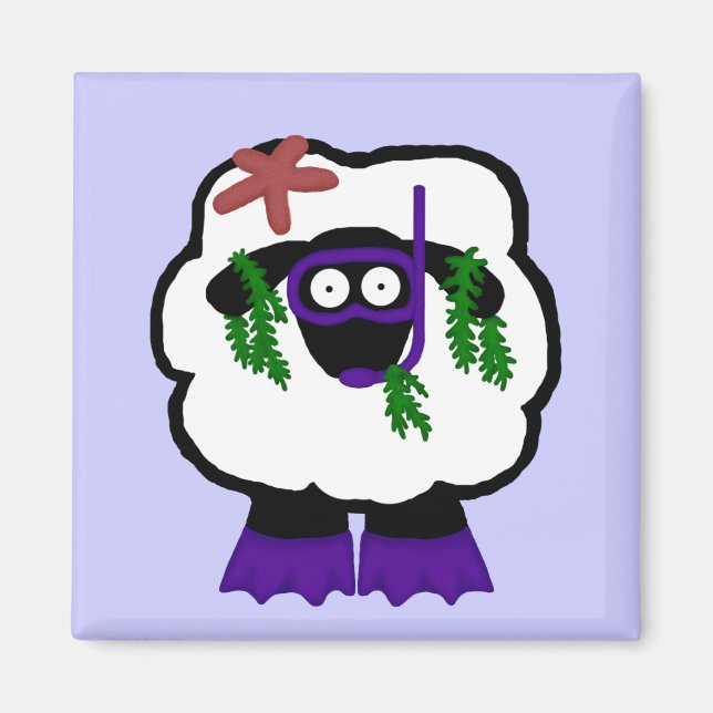 Imã Snorkel Sheep Magnet (Frente)