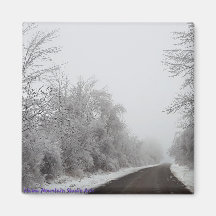 Snow and Ice Road #1 magnet