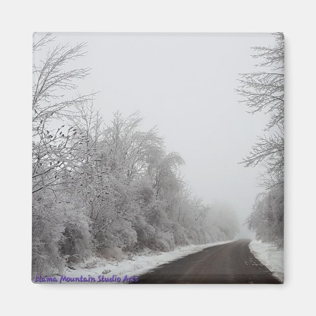 Imã Snow and Ice Road #1 magnet (Frente)