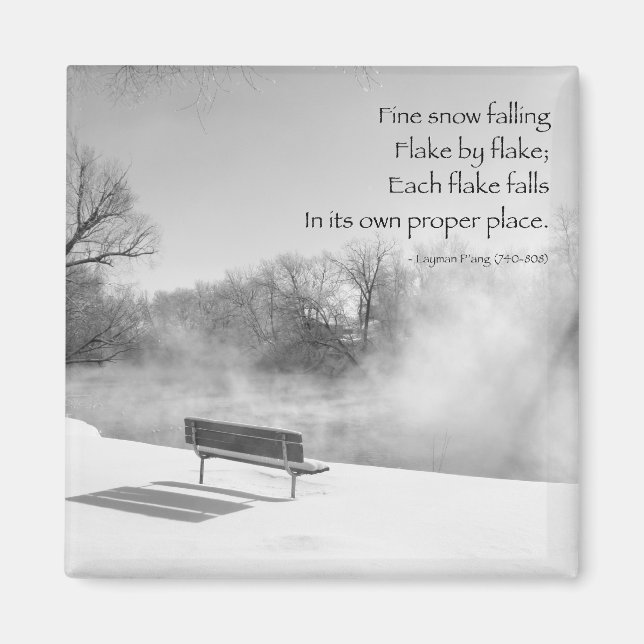 Imã Snow Bench em Silêncio (Frente)