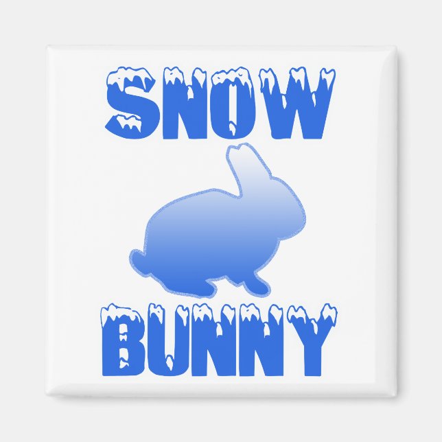 Imã Snow Bunny (Frente)