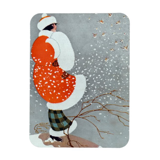 Ímã Snow Buntings - Will Hammell  (Vertical)