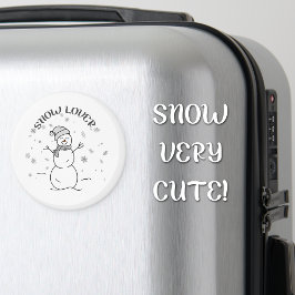 Imã Snow Lover Cute Snowman Fridge Magnet