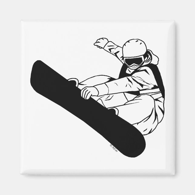 Imã Snowboard 3 (Frente)