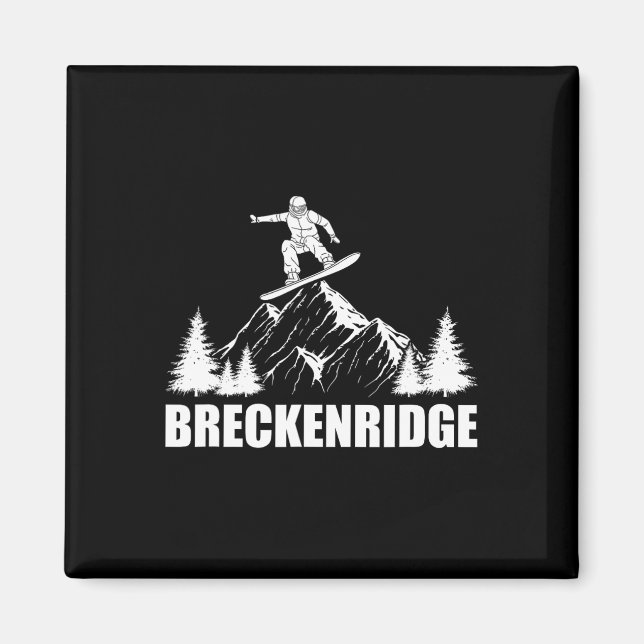 Imã Snowboard Breckenridge Colorado Snowboard (Frente)