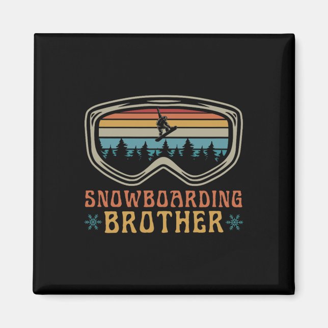 Imã Snowboard Brother Match Family Snowboard Tri (Frente)
