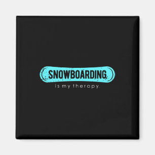 Imã Snowboard É A Minha Terapia, Snowboard Mountain Wi