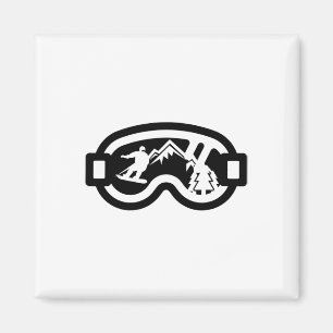 Imã Snowboard Goggles Mountain Snowboard