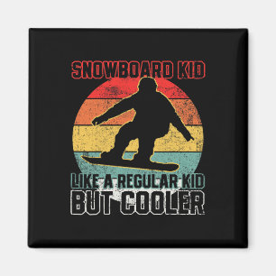 Imã Snowboard Kid Snowboarder Snowboard