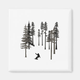 Imã Snowboard Legal Snowboarder Em Alto Pi