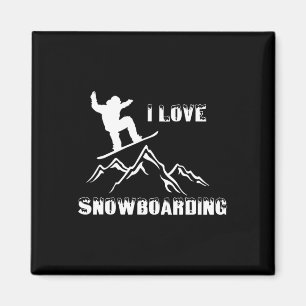 Imã Snowboard Love Snowboard