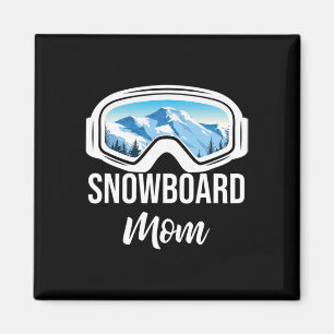 Imã Snowboard Mãe Winter Snowboard Esporte Ski Gift