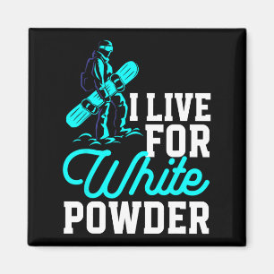 Imã Snowboard Outfit Eu Vivo Por White Powers Snowbo
