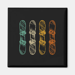 Imã Snowboard Retro