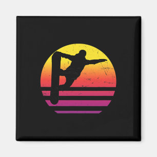 Imã Snowboard Snowboarder Men's Winter Sports Women's