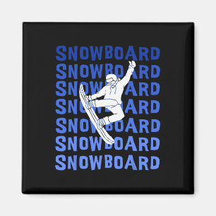 Imã Snowboard Snowboarder Shredder Crianças Esportes d