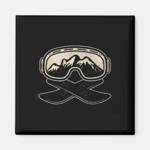 Imã Snowboard Snowboarder Snowboard Monte Estilo