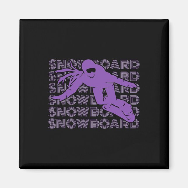Imã Snowboard Women Snowboard Snowboard 2 (Frente)