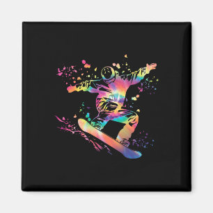 Imã Snowboarder Colorful Snowboard 32