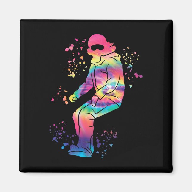 Imã Snowboarder Colorful Snowboard 35 (Frente)