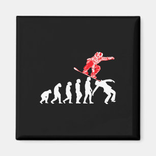 Imã Snowboarder Snowboard Snowboard