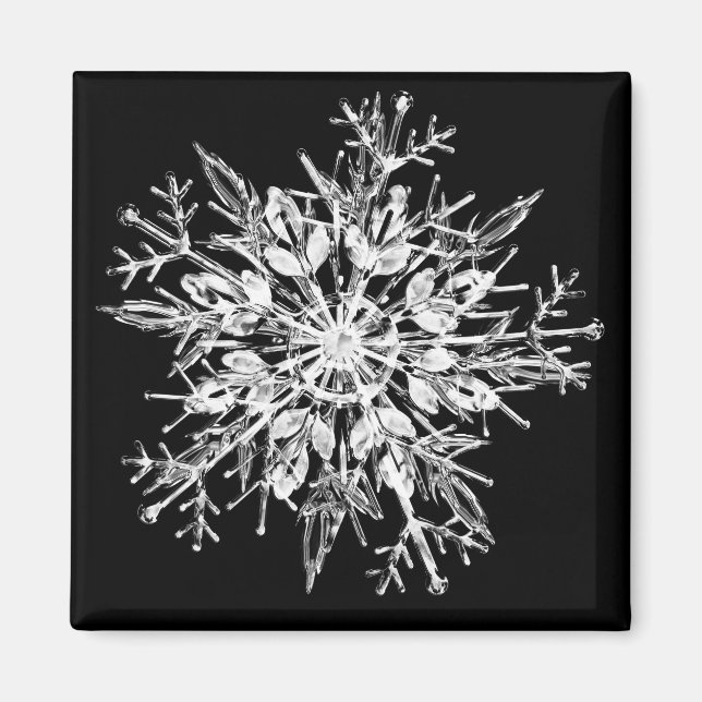 Imã Snowflake Crystal (Frente)