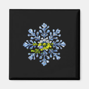 Imã Snowflake Snow Felry Natal Família Pijamas