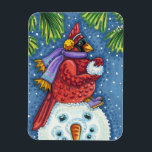 ÍMÃ SNOWMAN BODYGUARD, CHRISTMAS CARDINHEIRO REDBIRD<br><div class="desc">ARMADO COM BALAS DE NEVE. HUMOROUS CARDINAL MAGNET *Personalize ... Procure itens correspondentes Susan Brack Designs</div>
