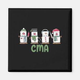 Imã Snowman Cma Enfermeira Medicina Certificada de Nat