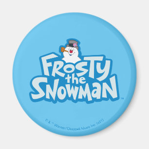 Imã Snowman™ congelado   Logotipo empilhado congelado