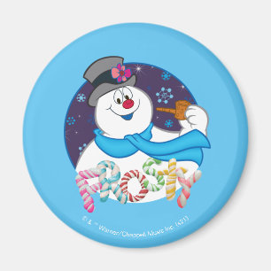 Imã Snowman™ congelado   Nome Colorido da Canela de 