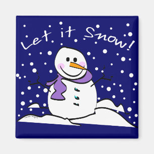 Imã Snowman, deixe-o nevar