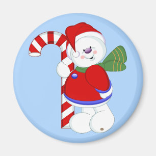 Imã Snowman e Candycane