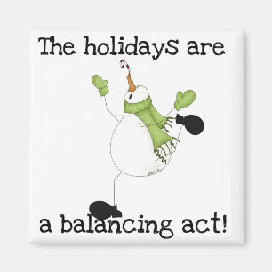 Imã Snowman Holiday Humor